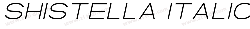 Shistella Italic字体转换